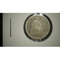 1848 Seated Liberty Dime V.G. Christian Gobrecht US Silver Coin