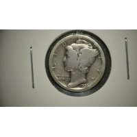 Lot of 5 Mercury Dimes 1926-D G, 1929 F, 1929 EF, 1931-D VG, 1936 VG - Adolph A. Weinman