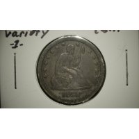 1858 Seated Liberty Quarter Dollar V.G. by Christian Gobrecht - Collector's Coin