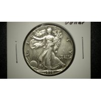 1919-D Walking Liberty Half Dollar Extra Fine by Adolph A. Weinman