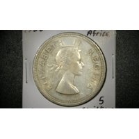 1958 South Africa 5 Shillings Coin Lot - F & VF - Mary Gillick, Coert Steynberg Designs