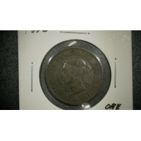 1895 Canada Queen Victoria One Cent Coin Very Fine - Popular Victorian Era Collectible