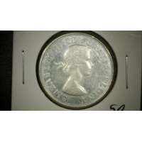1964 Canada Silver 50 Cents Proof-like Coin - Royal Canadian Mint - Queen Elizabeth II