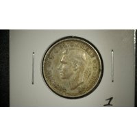 1943-S Australia 1 Shilling George VI Silver Coin by Paget & Gray - Very Good Grade