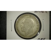 1920 Great Britain One Florin Coin George V Very Good Sir Edgar Bertram Mackennal