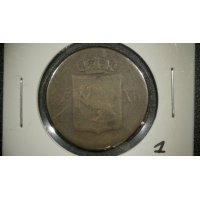1816 Norway 1 Skilling Species Coin Very Good Kongsberg Mint Copper Currency