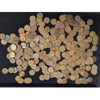 2 Pounds of Fair 1950s-60s Lincoln Memorial Copper Cents by United States Mint