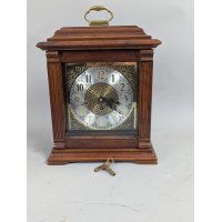 Emperor Key-Wind Mantel Clock with German Hermle Movement and Pendulum