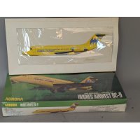 Aurora Hughes Airwest DC-9 Model Kit #386 with Signed Box Art by J. Amendola