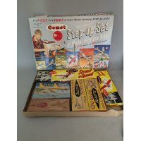 Vintage Comet Step-up Set Model Airplane Kits Balsa Wood and Plastic Collectible
