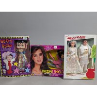 Lot of 3 Vintage Dolls Betty Boop Brooke Shields Snow White New Old Stock
