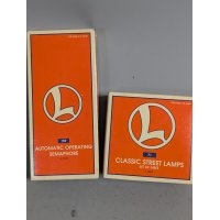 Lionel Model Train Accessories Semaphore and Classic Street Lamps Collectible Set