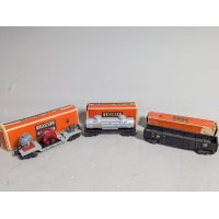 Lionel O-Gauge Model Train Cars Collection Post-War Era with Original Boxes
