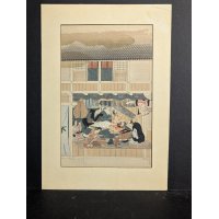 Katsushika Hokusai Japanese Print Dyers Quarter at Kanda Woodblock Artwork