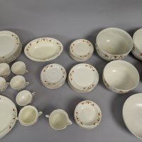 Hall China Autumn Leaf Pattern Dinnerware 55 Pieces
