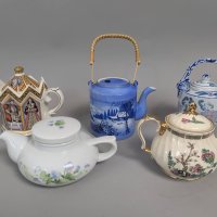 5 Various Teapots Including Toscany Chinese and Sadler
