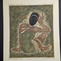 Back Figure Lithograph from Ajanta Series by Vijay Kulkarni